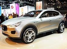 Die Idee eines Luxus-Sport-SUV ist bei Maserati natürlich nicht völlig neu. Im Jahr 2003 wurde das Concept-Car Kubang auf der Motor Show in Detroit vorgestellt. Foto: UnitedPictures/Auto-Reporter.NET